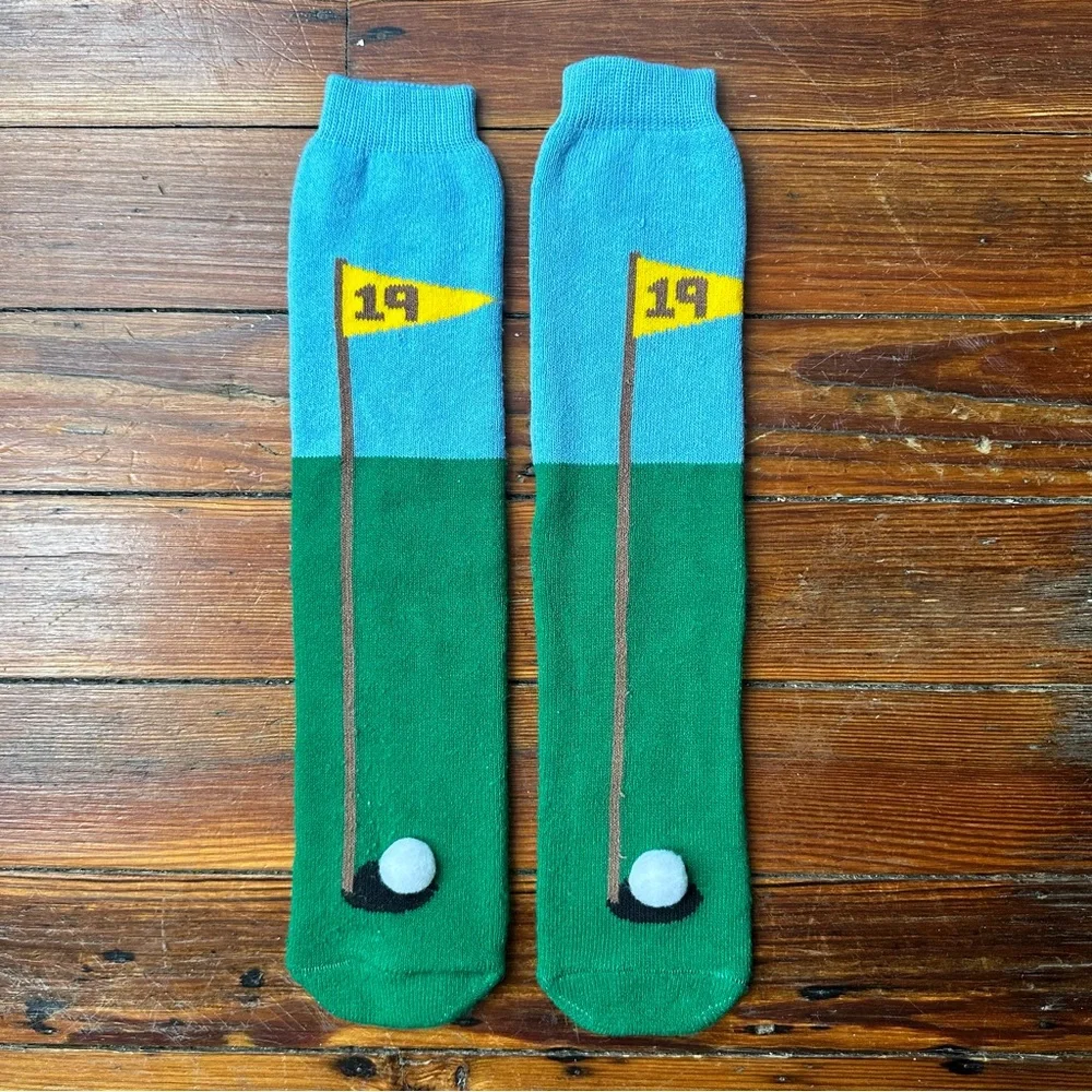 Vintage 80s Totes tread golf novelty socks